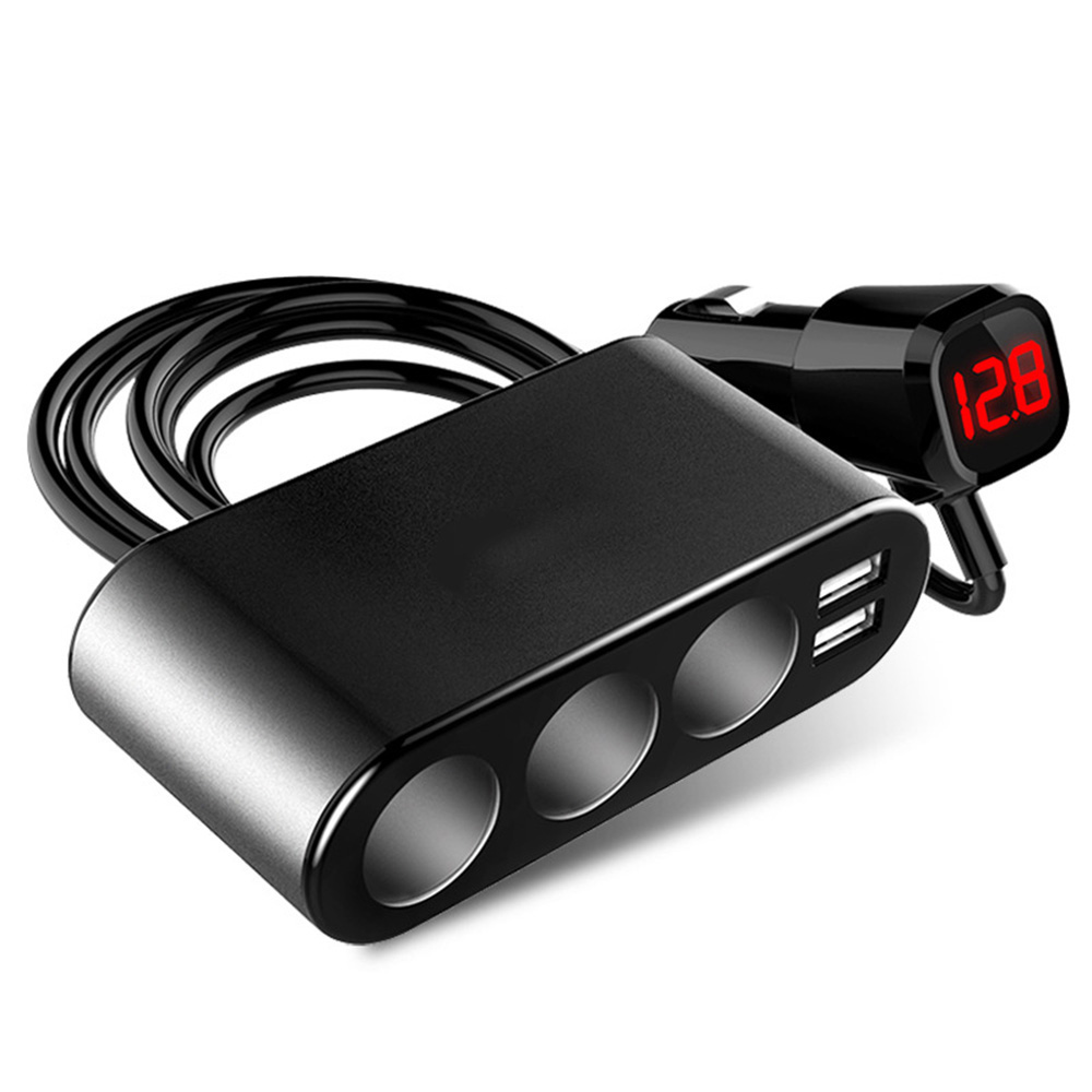 3-Port 12/24V Dual USB LCD Display Voltmeter Cigarette Lighter Socket Splitter Power Adapter Car Charger Universal
3-Port 12/24V Dual USB LCD Display Voltmeter Cigarette Lighter Socket Splitter Power Adapter Car Charger Universal