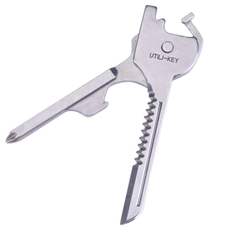 Outdoor 6 in1 Keychain Stainless Steel EDC Multi Tool Utiliity Camping Swiss Pocket Survival Utili-Key Multi Function Keys Knife от DHgate WW