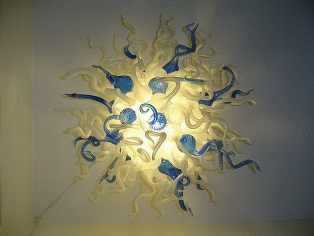 Home Decor LED Light Source Chihuly Style Murano Glass Chandelier Lighting Blue and White Art Ceiling Lights
Home Decor LED Light Source Chihuly Style Murano Glass Chandelier Lighting Blue and White Art Ceiling Lights
