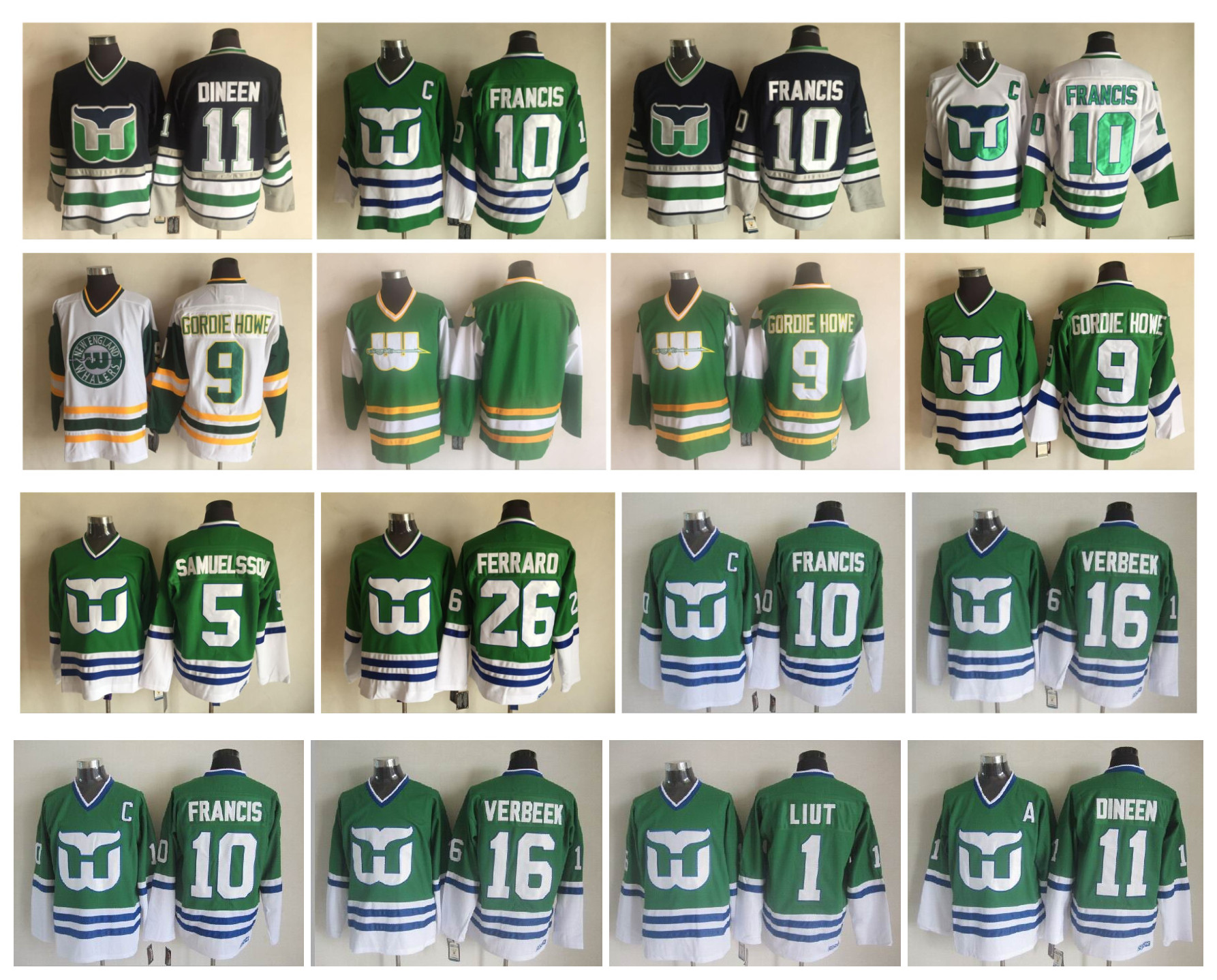 Vintage Hartford Whalers Jersey 10 Ron Francis Gordie Howe Kevin Dineen Patrick Verbeek Ray Ferraro Ulf Samuelsson Mike Liut Retro Hockey, As pic
Vintage Hartford Whalers Jersey 10 Ron Francis Gordie Howe Kevin Dineen Patrick Verbeek Ray Ferraro Ulf Samuelsson Mike Liut Retro Hockey, As pic