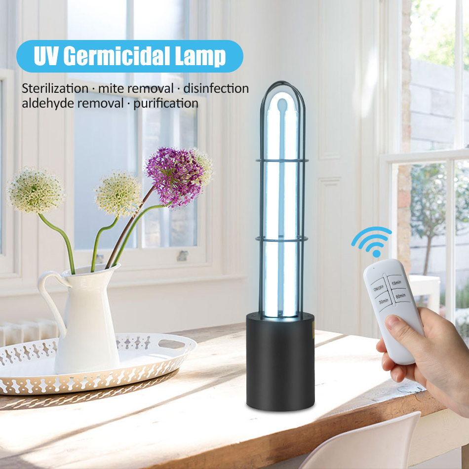 UVC Germicidal Lamp, 110V/220V 32W UV Sterilization Light Home Indoor Mite Ozone Sanitizer Remote Control Timing Germicidal Disinfect Lamp
UVC Germicidal Lamp, 110V/220V 32W UV Sterilization Light Home Indoor Mite Ozone Sanitizer Remote Control Timing Germicidal Disinfect Lamp