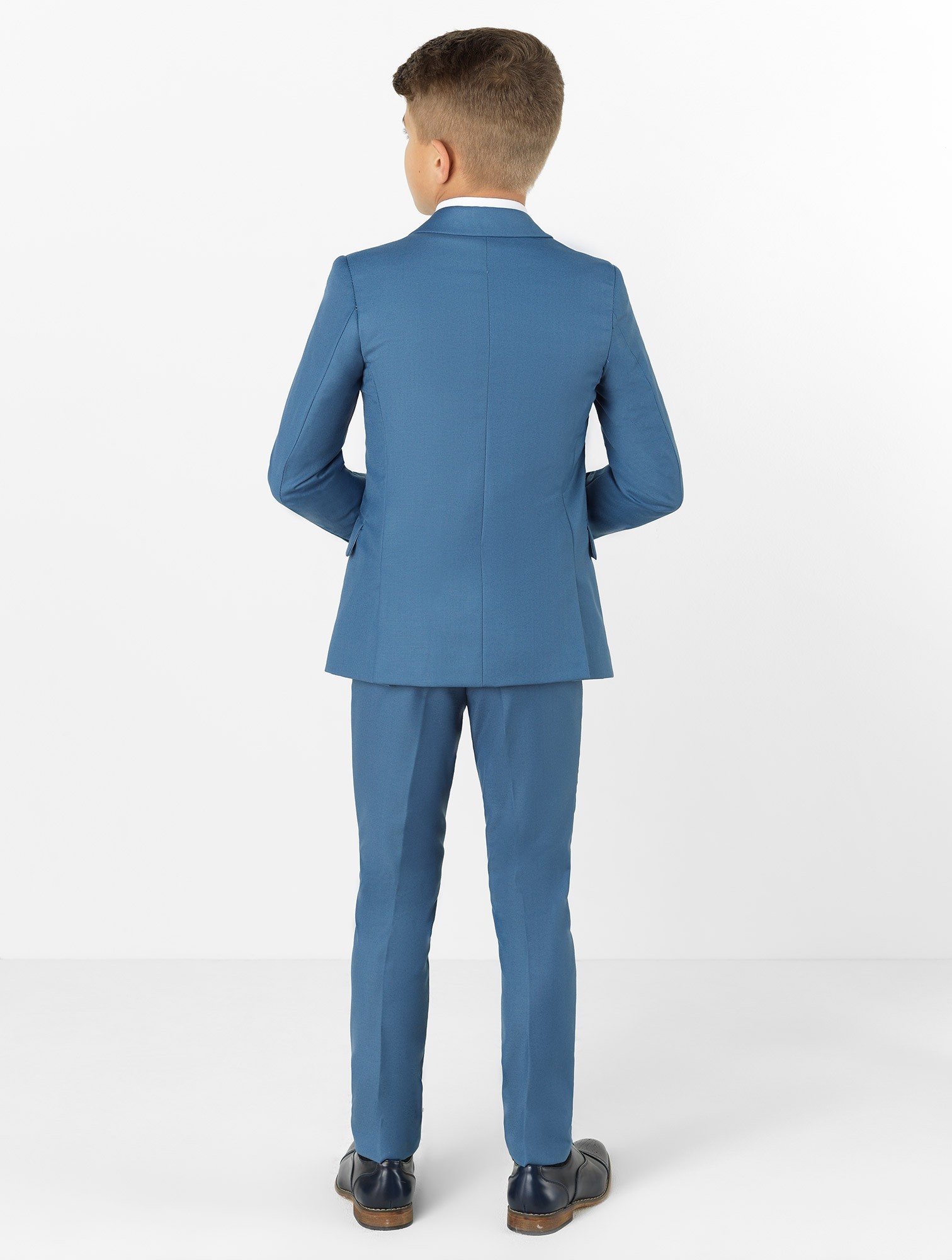2019 Handsome Royal Blue Boys Formal Wear Jacket Pants 3 Pieces Set Suits for Wedding Dinner Children Kids Tuxedos