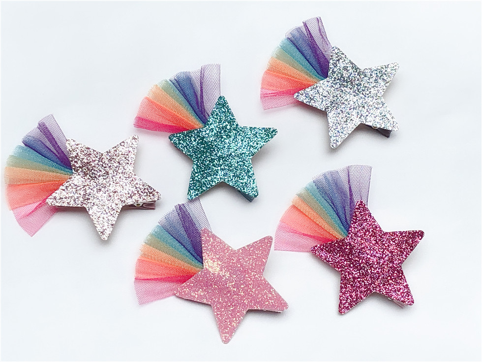 ins Boutique 20pcs Fashion Cute Glitter Star Hairpins Solid Rainbow Lace Star Hair Clips Princess Headwear Hair Accessories
ins Boutique 20pcs Fashion Cute Glitter Star Hairpins Solid Rainbow Lace Star Hair Clips Princess Headwear Hair Accessories