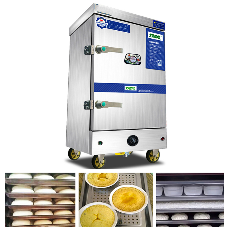 Electric Heating Rice Steamer Bun Steamer Bread Food Warmer JJSHOO Commercial stainless steel Cabinet Steam Machine