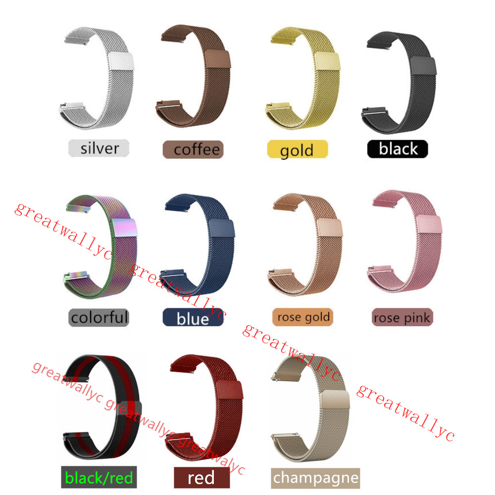20mm 22mm ese Loop strap for Samsung galaxy 46mm 42mm gear S3 frontier huawei watch gt active 2 amazfit bip band free shipping