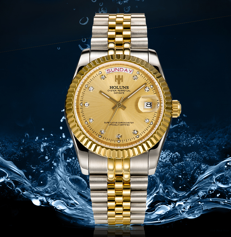 Automatic winding robot watch stainless steel sapphire gold steel belt super bright 2019 holuns special luxury maximum dial skeleton BRW, Color1
Automatic winding robot watch stainless steel sapphire gold steel belt super bright 2019 holuns special luxury maximum dial skeleton BRW, Color1