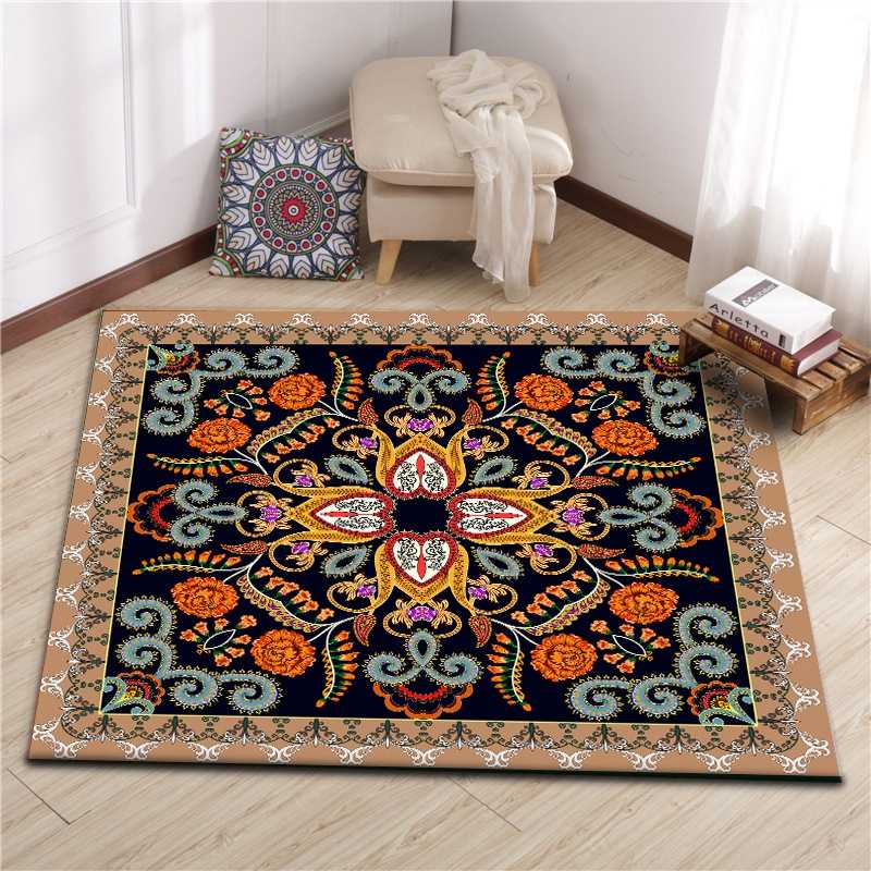 Persian Style Area Rugs Living Room Sofa Table Flower Decor Square Carpet Bohemian Bedroom Bedside Kitchen Non-Slip Floor Mats, Carpet9
Persian Style Area Rugs Living Room Sofa Table Flower Decor Square Carpet Bohemian Bedroom Bedside Kitchen Non-Slip Floor Mats, Carpet9
