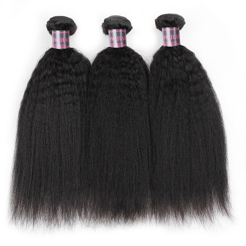 ISHOW 3 Bundles 8-38 inch Deep Loose Brazilian Human Hair Bundles Yaki Straight Deep Curly Body Water Straight Color Virgin Hair Extensions