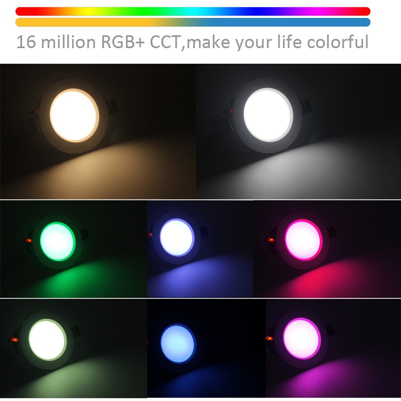 Smart Bulb Downlight 5W Bluetooth LED Magic Mesh Downlight Color Change Dimmable AC85-265V Apply To Android 4.4/IOS9.0