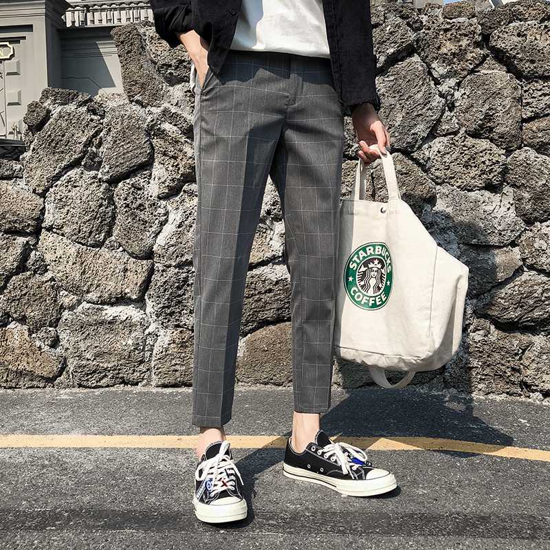 2020 Brand clothing Men's spring High quality plaid Business suit Trousers/Male slim fit leisure stretch plaid dress suit pants, Black
2020 Brand clothing Men's spring High quality plaid Business suit Trousers/Male slim fit leisure stretch plaid dress suit pants, Black