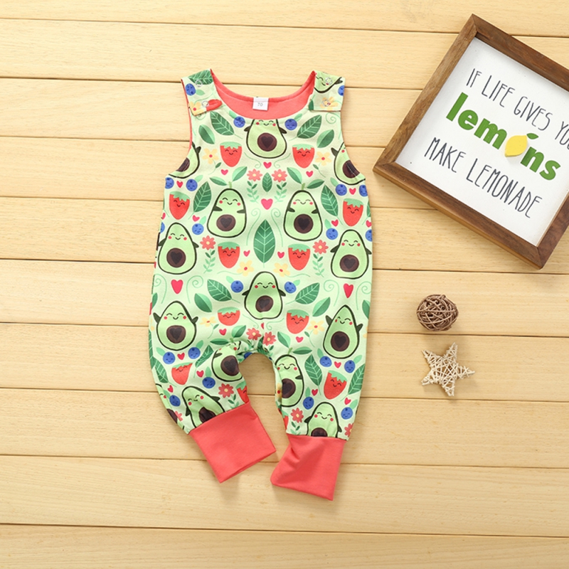 2020 Romper Sleeveless Baby Boys Girls Cute Cotton Fashion avocado plant Print Jumpsuit Summer 0-12 Months, Customize
2020 Romper Sleeveless Baby Boys Girls Cute Cotton Fashion avocado plant Print Jumpsuit Summer 0-12 Months, Customize