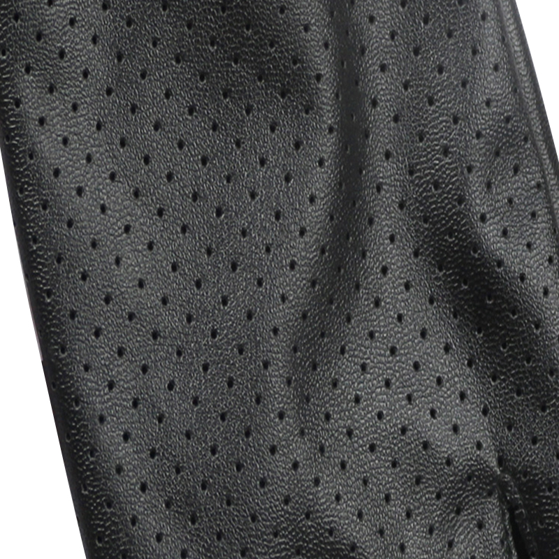 Fashion-Women Punk Gloves Female Hollow out Half Finger Driving Leather Gloves Breathable Nightclub Show Glove