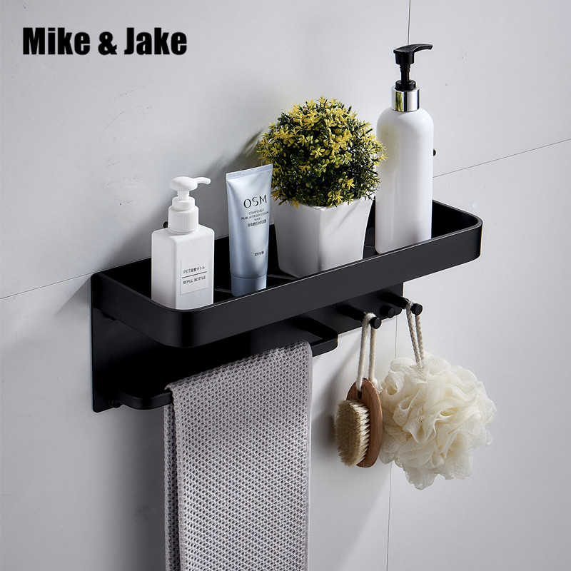 Bathroom black shelf aluminum bathroom corner shelf holder shower room basket cloth hook accessories MH8510B
Bathroom black shelf aluminum bathroom corner shelf holder shower room basket cloth hook accessories MH8510B