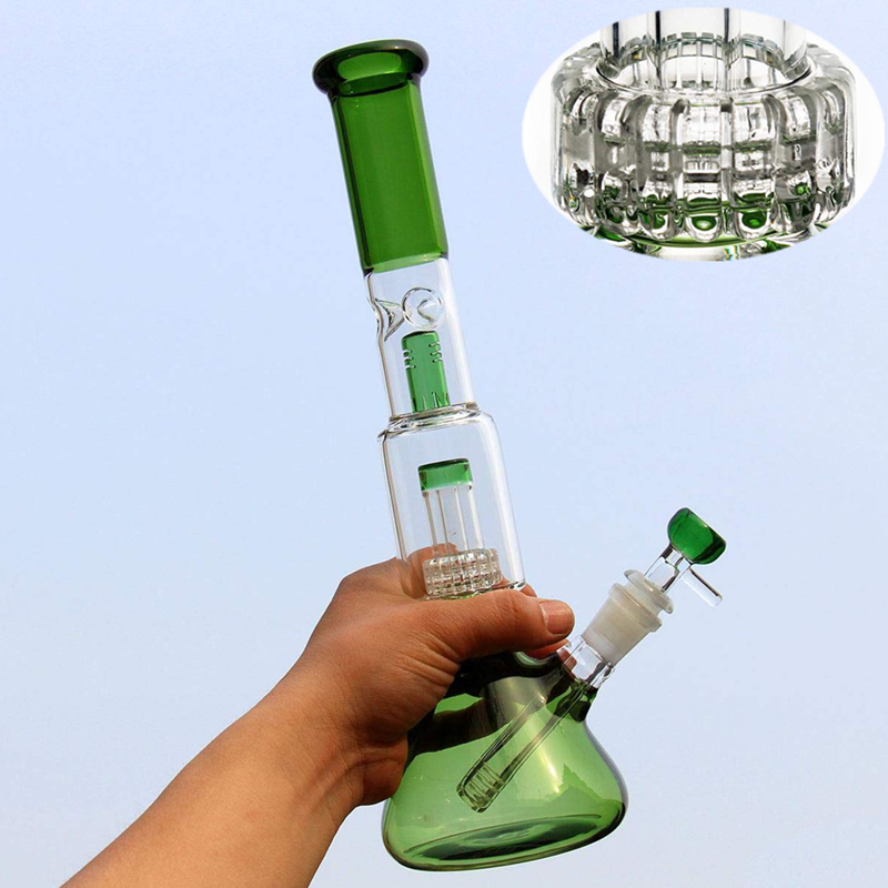 Green 13.4 Inches Thick Base Dab Rig Stereo Matrix Perc Honeycomb Recycle Oil Rigs 14mm Bowl Glass Water Tube Recycler Glass Bong
Green 13.4 Inches Thick Base Dab Rig Stereo Matrix Perc Honeycomb Recycle Oil Rigs 14mm Bowl Glass Water Tube Recycler Glass Bong