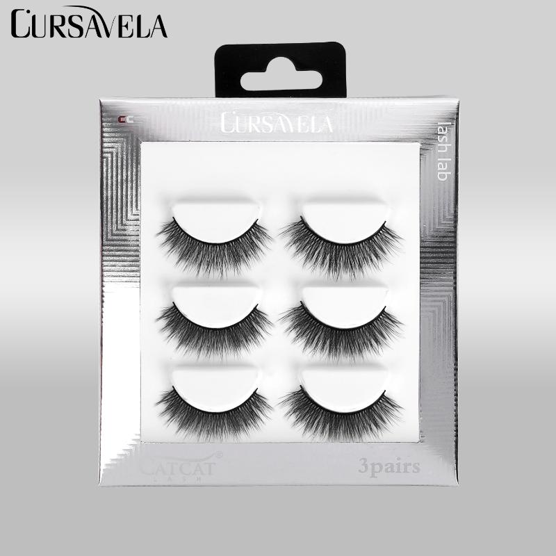 Cursavela 3 Pairs 3D Mink Lashes False Eyelashes Natural Dramatic Volume Wispy Fluffy Extension Silk Eyelashes Makeup cosmetic
Cursavela 3 Pairs 3D Mink Lashes False Eyelashes Natural Dramatic Volume Wispy Fluffy Extension Silk Eyelashes Makeup cosmetic