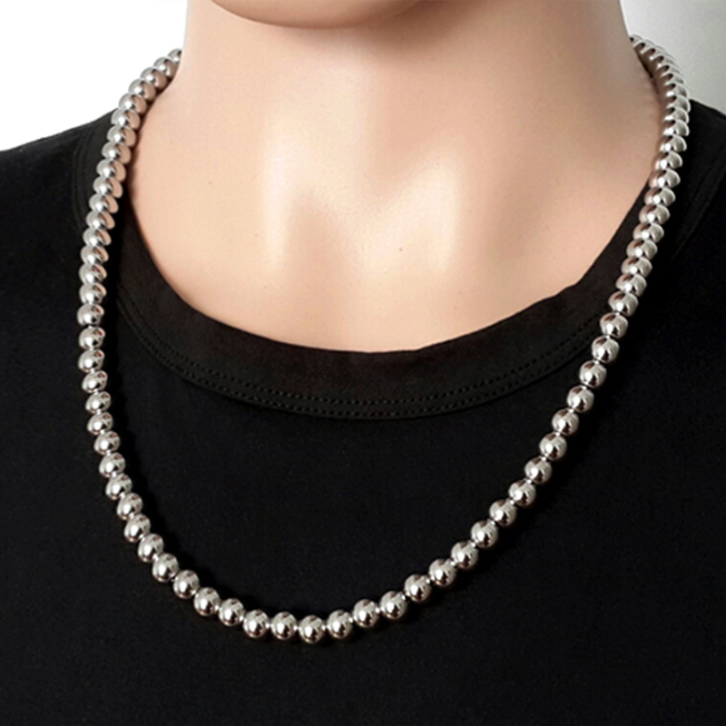 men necklace stainless steel large beads necklaces steampunk personalized long silver necklaces jewelry 2020 wholesale
men necklace stainless steel large beads necklaces steampunk personalized long silver necklaces jewelry 2020 wholesale