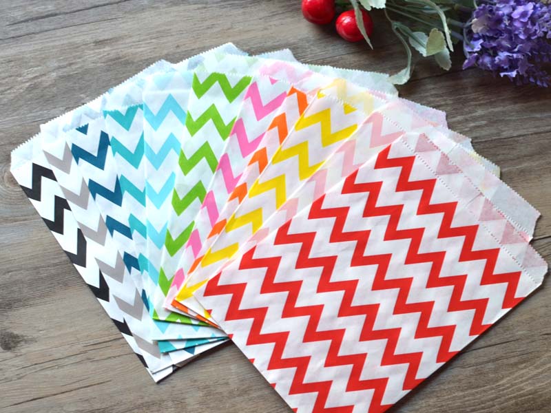 Party Supplies Paper Gift Bag Stripe Dot Candy Paper Bags Wedding Favors Gifts Decoration 100 pcs per lot