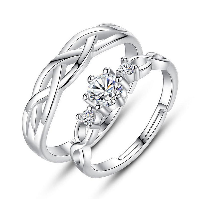 Cluster Rings Fashion Charm 925 Sterling Silver Resizable Couple Ring For Women Men Zircon Wedding Engagement Jewelry SY501
Cluster Rings Fashion Charm 925 Sterling Silver Resizable Couple Ring For Women Men Zircon Wedding Engagement Jewelry SY501