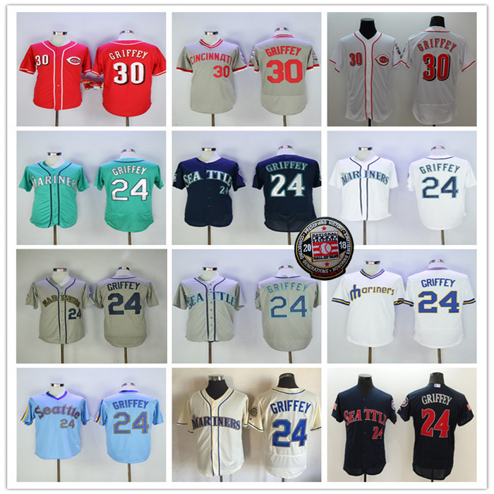 Men's Retro 24 Ken Griffey Jersey Baseball 2018 Hall Of Fame 30 Ken Griffey Retired Stitched Shirt Red White Navy Grey Blue Green Alternate, As pic
Men's Retro 24 Ken Griffey Jersey Baseball 2018 Hall Of Fame 30 Ken Griffey Retired Stitched Shirt Red White Navy Grey Blue Green Alternate, As pic