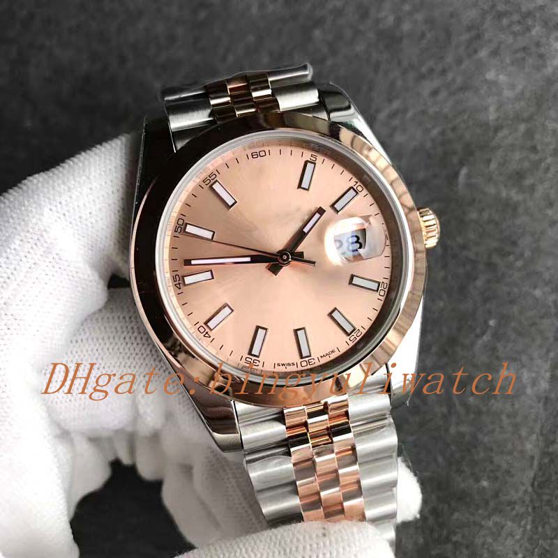 Luxury Super Best Date Just 126333 41mm Stainless Steel Super Rose Gold Dial Stick Marker Two Tone Jubilee Bracelet Cal.3255 Movement, 01
Luxury Super Best Date Just 126333 41mm Stainless Steel Super Rose Gold Dial Stick Marker Two Tone Jubilee Bracelet Cal.3255 Movement, 01