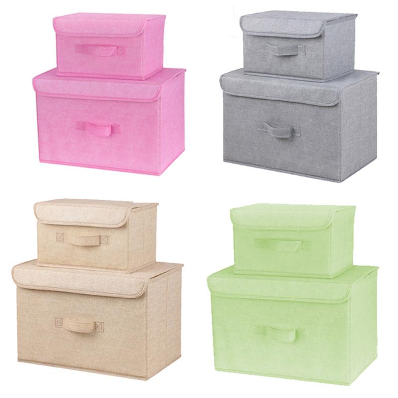 2pcs/set Multifunction Foldable Covered Storage Box Waterproof Organizer Clothing Underwear Finishing Wardrobe Container, Light grey
2pcs/set Multifunction Foldable Covered Storage Box Waterproof Organizer Clothing Underwear Finishing Wardrobe Container, Light grey