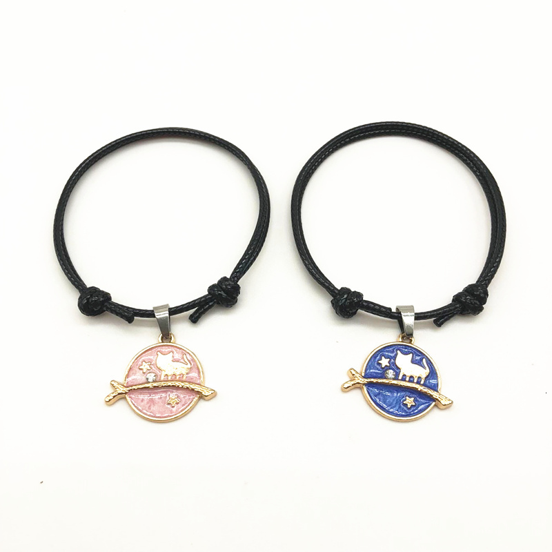 Fashion Woman Bracelets Vintage Black Rope Adjustable Chain Pair Couple Bracelet Jewelry Friendship Bracelets Gift
Fashion Woman Bracelets Vintage Black Rope Adjustable Chain Pair Couple Bracelet Jewelry Friendship Bracelets Gift