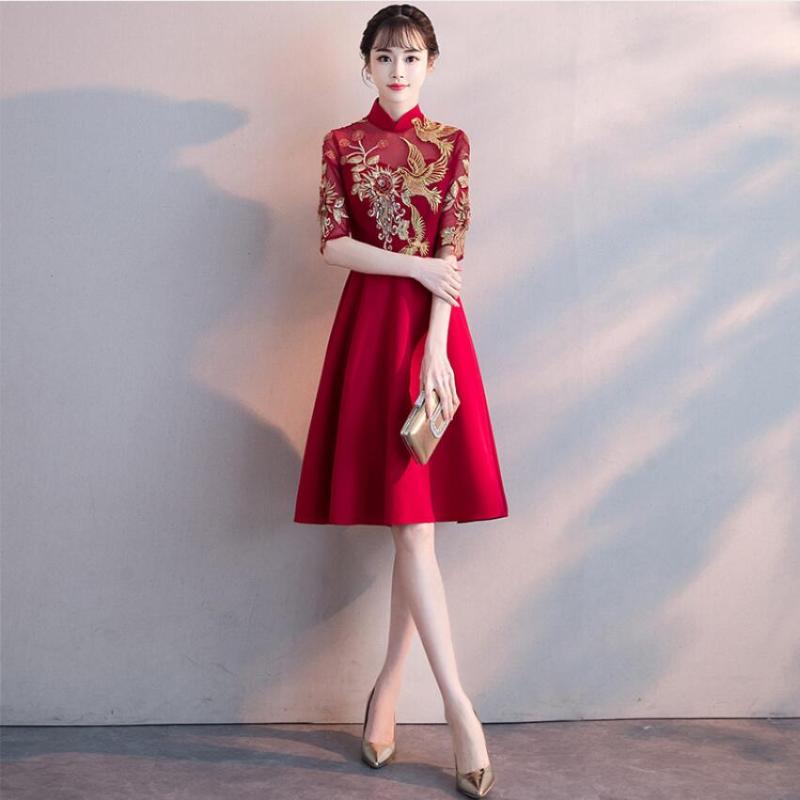 Classic Women Slim Dress Traditional Chinese Modern Qipao Robe Femme Oriental Styled Dresses Party Dress, Wyh-3090
Classic Women Slim Dress Traditional Chinese Modern Qipao Robe Femme Oriental Styled Dresses Party Dress, Wyh-3090