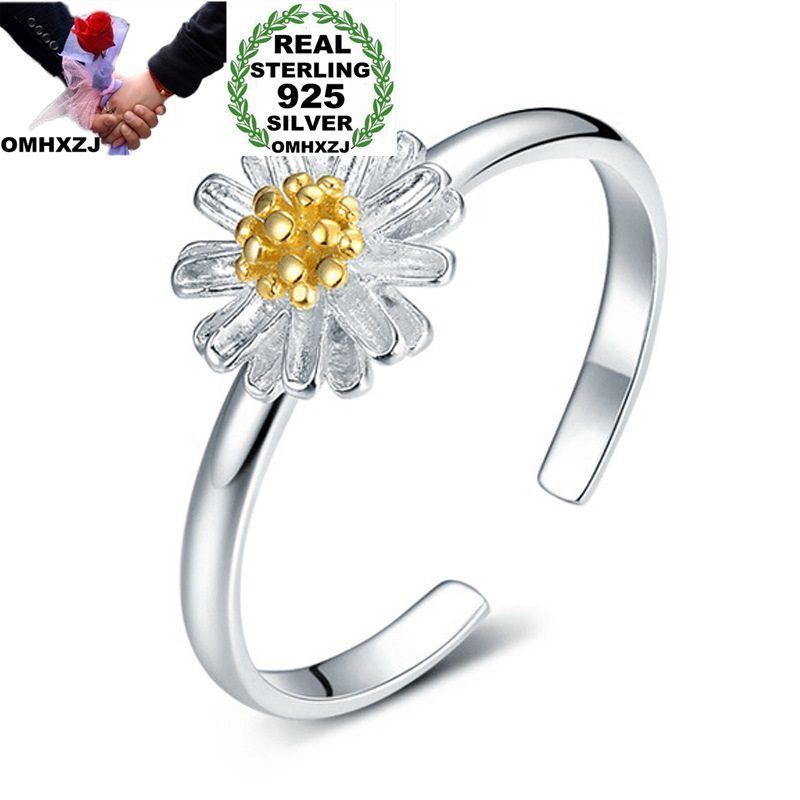 OMHXZJ Wholesale Personality Fashion OL Woman Girl Party Wedding Gift Daisy 925 Sterling Silver 18KT Yellow Gold Ring RN235
OMHXZJ Wholesale Personality Fashion OL Woman Girl Party Wedding Gift Daisy 925 Sterling Silver 18KT Yellow Gold Ring RN235