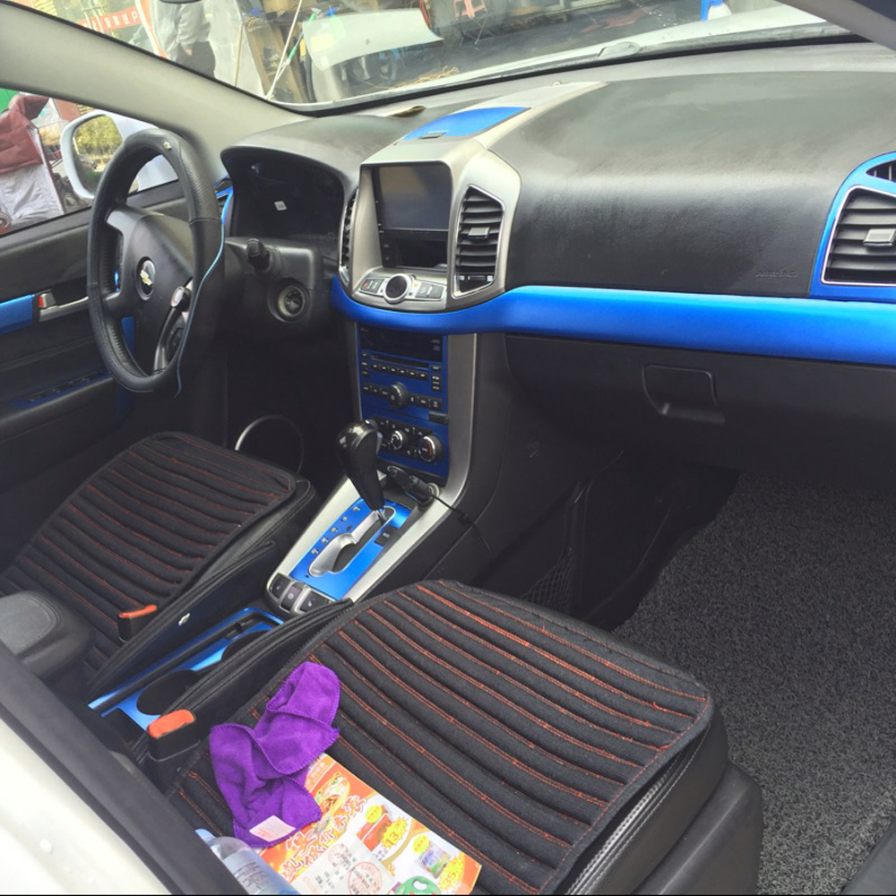For Chevrolet CAPTIVA 2012-2017 Interior Central Control Panel Door Handle 3D/5D Carbon Fiber Stickers Decals Car styling Accessorie