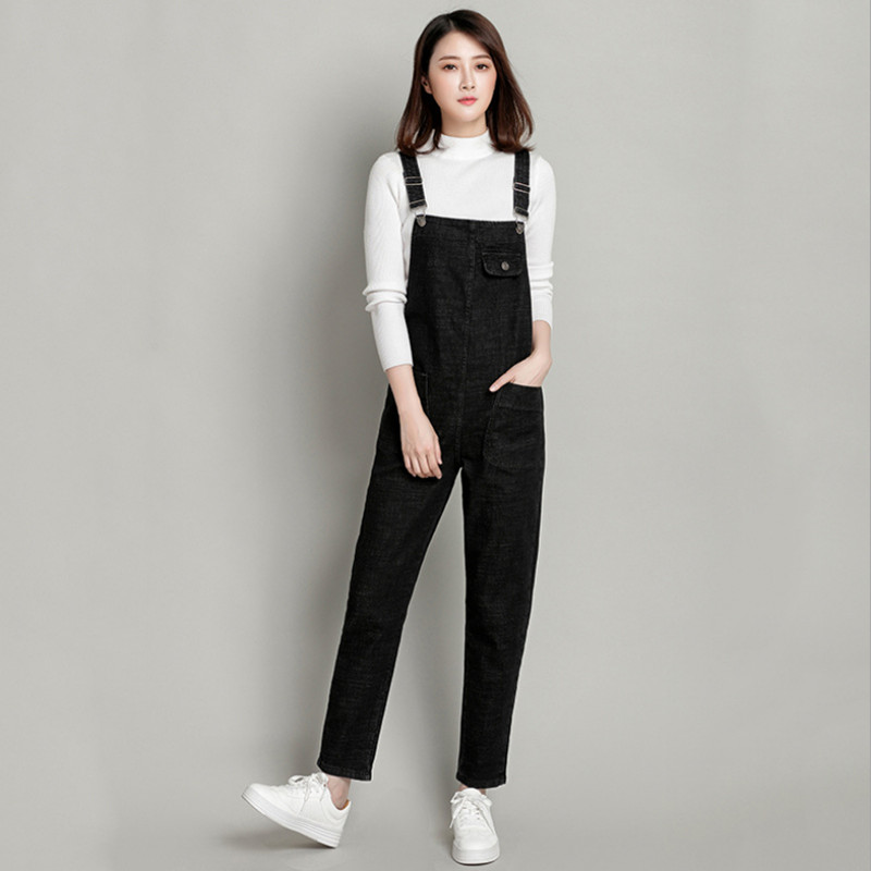 Plus Size 5XL Jeans Women 2020 New Spring Autumn Denim Jumpsuits&Rompers Female Slim Suspender Trousers Women Loose Overalls, Black
Plus Size 5XL Jeans Women 2020 New Spring Autumn Denim Jumpsuits&Rompers Female Slim Suspender Trousers Women Loose Overalls, Black