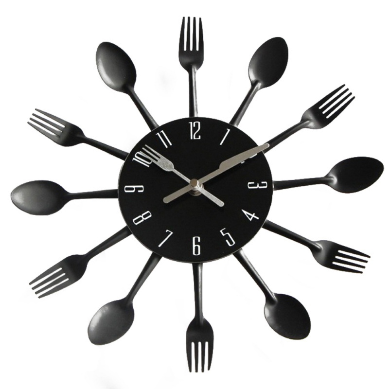 Modern Decorative Creative Cutlery Metal Kitchen Wall Clock Spoon Fork Quartz Electronic Wall Mounted Clocks Horloge Murale
Modern Decorative Creative Cutlery Metal Kitchen Wall Clock Spoon Fork Quartz Electronic Wall Mounted Clocks Horloge Murale