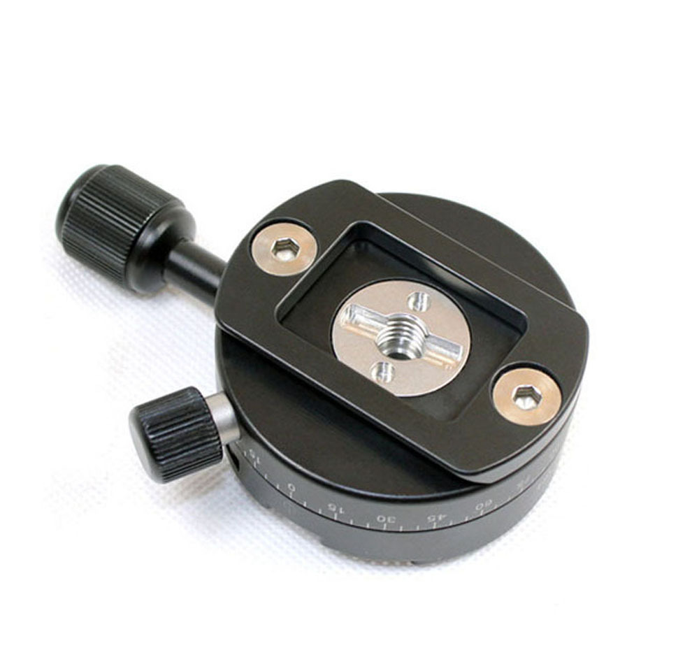 X64 360 Degree Rotation Panoramic Tripod Ball Head 3way Bubble Level with Quick Release Plate for Mirrorless SLR Camera
