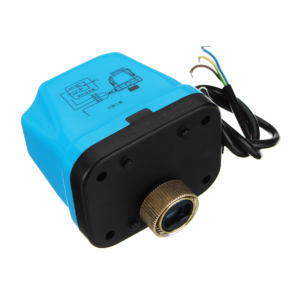 1/2" 3/4" 1" Blue Shell 3 Way Motorized Electric Brass T Ball Valve 3 Wire AC 220V Full Port
1/2" 3/4" 1" Blue Shell 3 Way Motorized Electric Brass T Ball Valve 3 Wire AC 220V Full Port