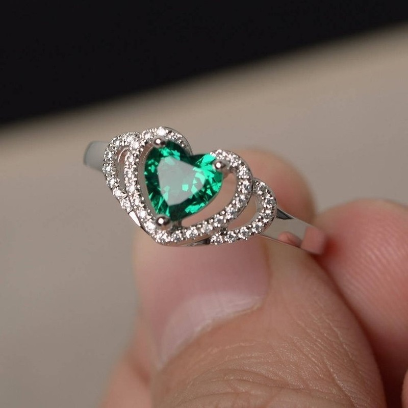High Quality 925 Silver Double Love Heart-set Zircon Ring Hollow Emerald Engagement Wedding Gift Jewelry Ring Wholesale
High Quality 925 Silver Double Love Heart-set Zircon Ring Hollow Emerald Engagement Wedding Gift Jewelry Ring Wholesale