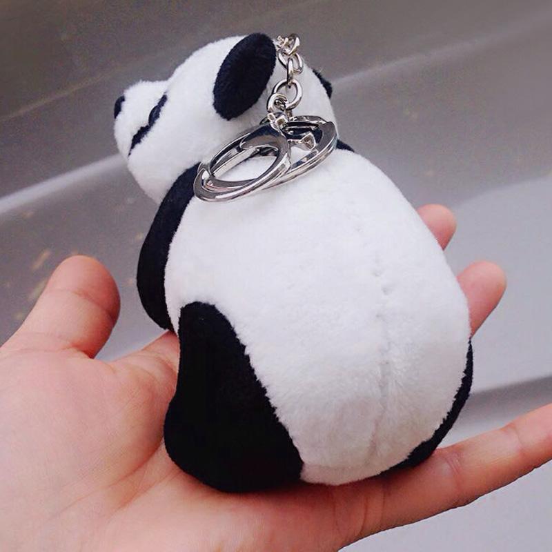 Toys Cartoon Plush Cute Panda Keychain India Uk Bulk Keyring Key Holder Car Key Chains Men Women Souvenir Birthday Gift Chaveiro