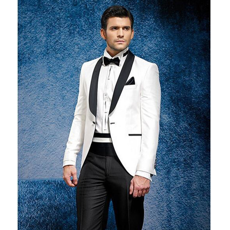 Custom Made New Style White Jacket Black Pants Summer Suit Beach Wedding Suits Men Suit Groom Tuxedo Jacket+Pants, Beige
Custom Made New Style White Jacket Black Pants Summer Suit Beach Wedding Suits Men Suit Groom Tuxedo Jacket+Pants, Beige