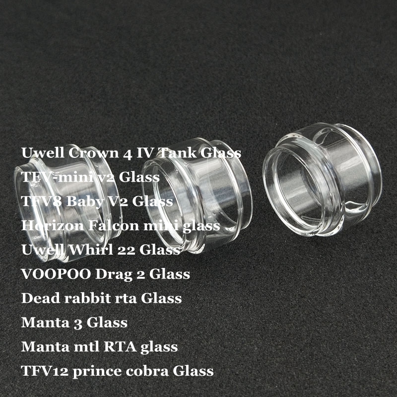 Fat Replacement Bulb Glass Tube for Crown 4 IV Whirl 22 TFV-mini v2 TFV8 Baby V2 Falcon mini Drag 2 Manta 3 MTL TF12 Prince Cobra
Fat Replacement Bulb Glass Tube for Crown 4 IV Whirl 22 TFV-mini v2 TFV8 Baby V2 Falcon mini Drag 2 Manta 3 MTL TF12 Prince Cobra