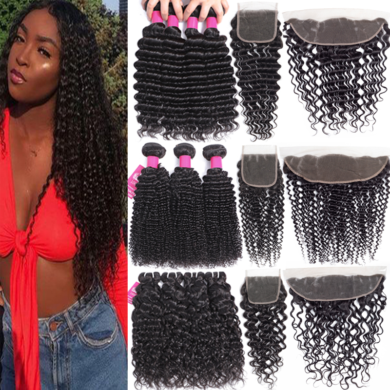 9A Brazilian Virgin Hair Bundles with Closures 4X4 Lace Closure Or 13X4 Lace Frontal Closure Or 360 Full Lace Closure Deep Wave Curly Hair
9A Brazilian Virgin Hair Bundles with Closures 4X4 Lace Closure Or 13X4 Lace Frontal Closure Or 360 Full Lace Closure Deep Wave Curly Hair