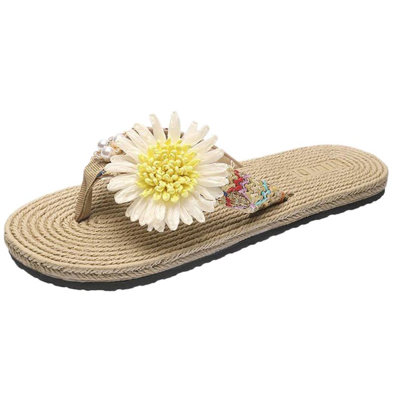 SAGACE Bohemian Flower Slipper Women Summer Beach Straw Flip-Flops Shoes Female Fashion Casual Flat With Slipper Footwear, Brown
SAGACE Bohemian Flower Slipper Women Summer Beach Straw Flip-Flops Shoes Female Fashion Casual Flat With Slipper Footwear, Brown