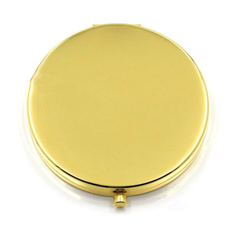 Portable Pocket Mini Makeup Mirror Ladies Girls Hand Cosmetic Mirror Stainless Fashion Double-Side Folde Compact Mirrors F2502