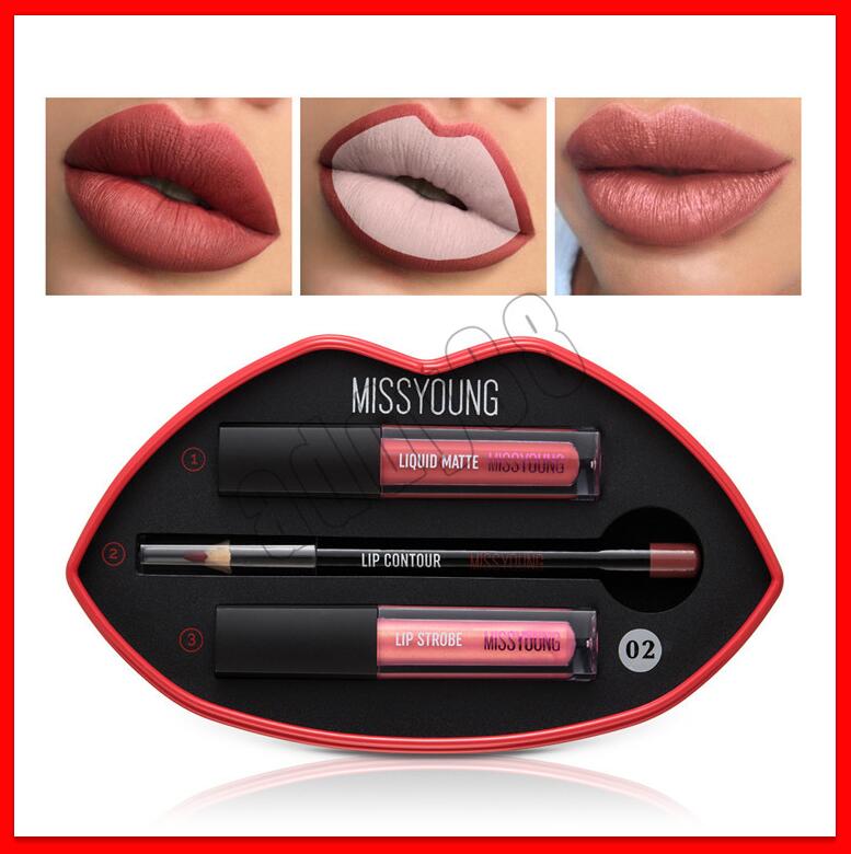 2019 NEW Lip Makeup Missyoung Matte Liquid Lipstick + Lip Liner + Shimmer Lipgloss 3 in 1 Lip Make Up Set, Mixed color
2019 NEW Lip Makeup Missyoung Matte Liquid Lipstick + Lip Liner + Shimmer Lipgloss 3 in 1 Lip Make Up Set, Mixed color