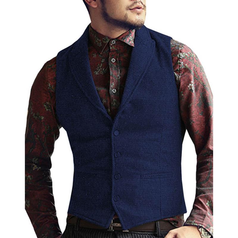 Business Vest Waistcoat Groomman For Wedding Custom Made Herringbone Wool Mens Vests Formal Business Blazer Green/Brown Jacket, Blue
Business Vest Waistcoat Groomman For Wedding Custom Made Herringbone Wool Mens Vests Formal Business Blazer Green/Brown Jacket, Blue