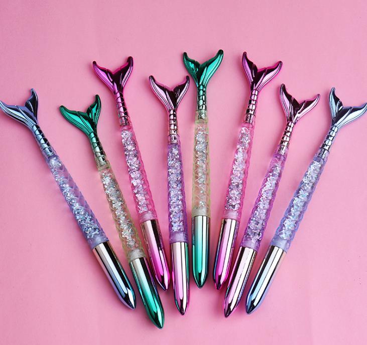 Mermaid Gel Pen Gift Stationery Cartoon Fish Rollerball Pens School Office Business Writing Supplies Students Prize black ink