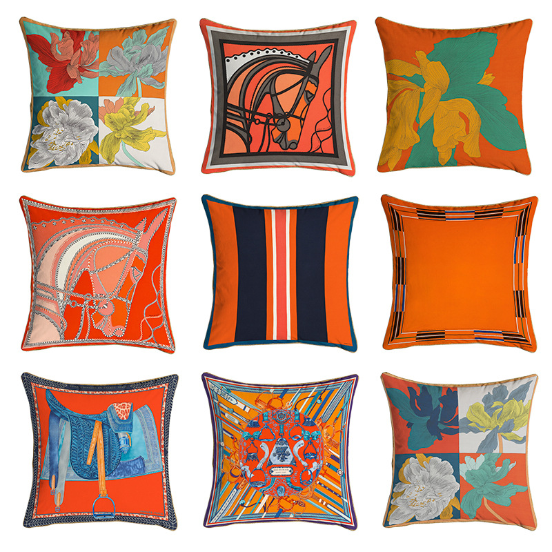 45*45cm Orange Series Cushion Covers Horses Flowers Print Pillow Case Cover for Home Chair Sofa Decoration Square Pillowcases, 05
45*45cm Orange Series Cushion Covers Horses Flowers Print Pillow Case Cover for Home Chair Sofa Decoration Square Pillowcases, 05