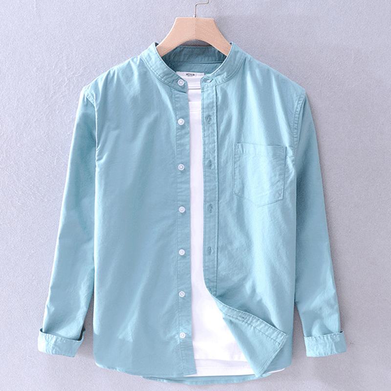 Top quality 2020 New Men's brand long sleeve shirts 100% cotton Oxford stand-collar casual solid color mens shirts fashion tops, Gray
Top quality 2020 New Men's brand long sleeve shirts 100% cotton Oxford stand-collar casual solid color mens shirts fashion tops, Gray