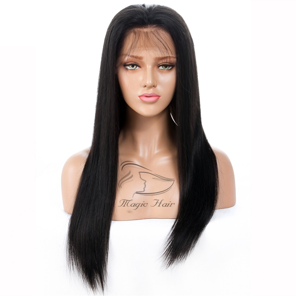 4*4 Lace Closure Human Hair Wigs Brazilian Lace Front Human Hair Wigs For Black Women Remy Straight 130% 4x4 Closure Wig