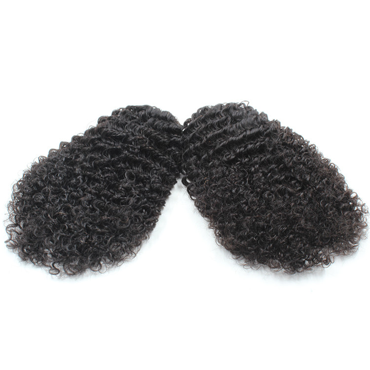 140g African american jet black Afro Puff Kinky Curly ponytails human hair extension natural curly updos pony tail hairpieces