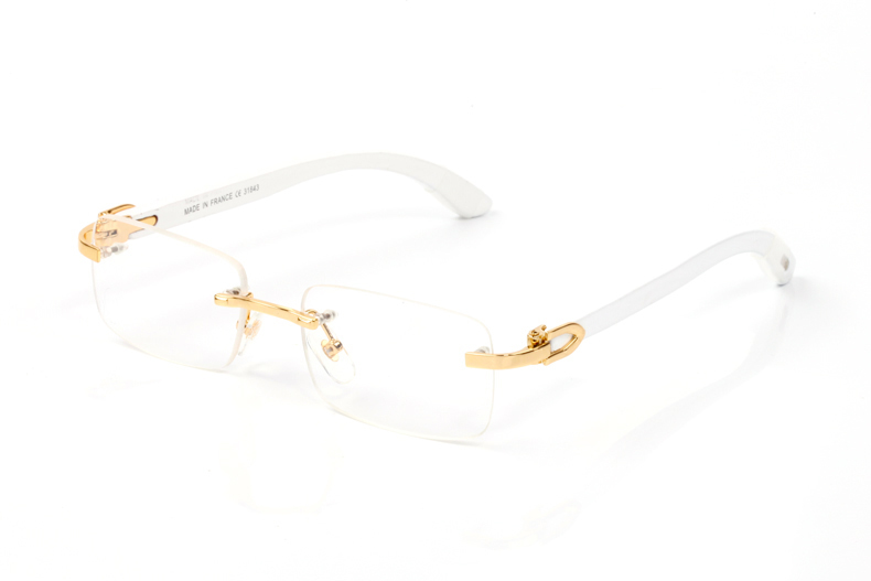 new fashion sports sunglasses optical glasses popular style rimless metal frame gold silver wood frame avantgarde style for men eyewear