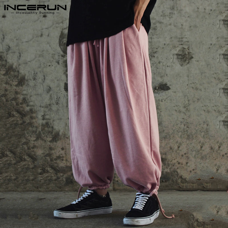 INCERUN Street Caual Men Solid Color Elastic Waist Harem Pants Baggy Joker Fashion Wide Trousers Comfort Joggers Mens Sweatpants, Black
INCERUN Street Caual Men Solid Color Elastic Waist Harem Pants Baggy Joker Fashion Wide Trousers Comfort Joggers Mens Sweatpants, Black