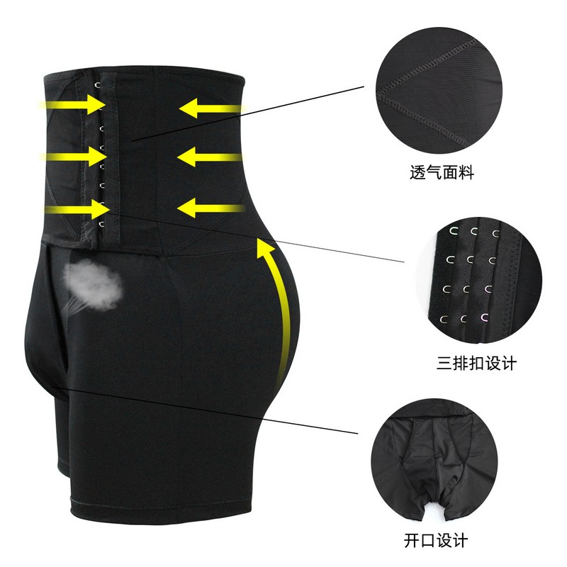 Men High Waisted Tummy Control Panties Boxer Brief Slimming Body Shaper Shorts Butt Lifter Shapewear Fitness Shaping Underwear Plus Size 6XL
